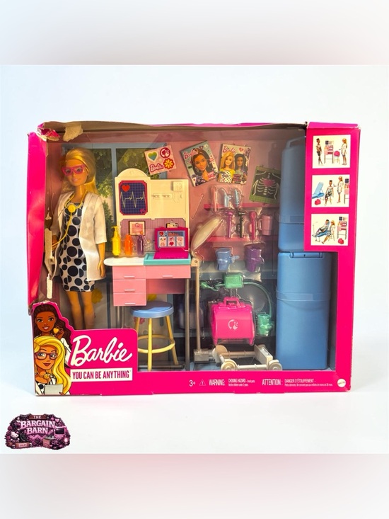 Barbie Other - Barbie Doctor Playset Doll Medical Exam Room Clinic You Can Be Anything NIB